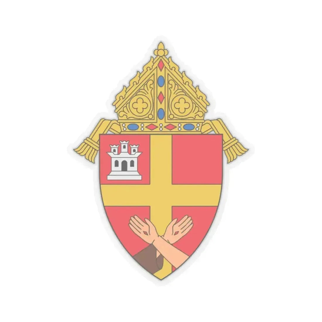 Archdiocese of Santa Fe - STICKER Vinyl Kiss-Cut Decal 2 Inch Transparent - The Sticker Space