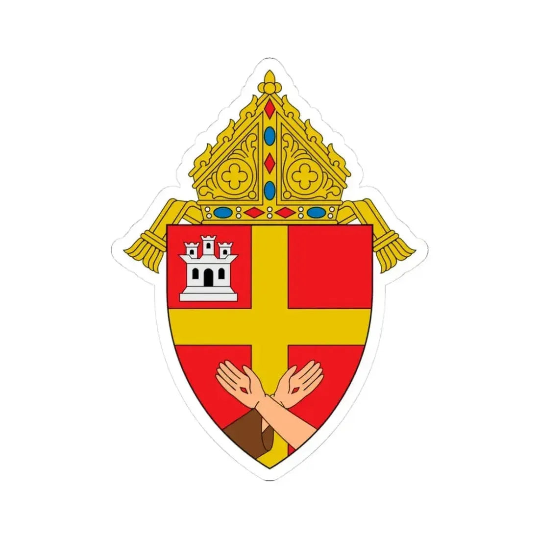 Archdiocese of Santa Fe - STICKER Vinyl Kiss-Cut Decal 3 Inch White - The Sticker Space