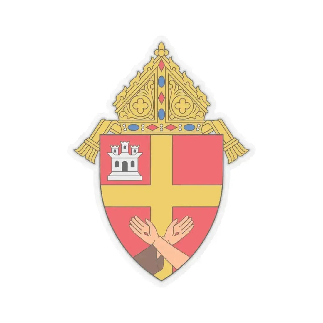 Archdiocese of Santa Fe - STICKER Vinyl Kiss-Cut Decal 4 Inch Transparent - The Sticker Space