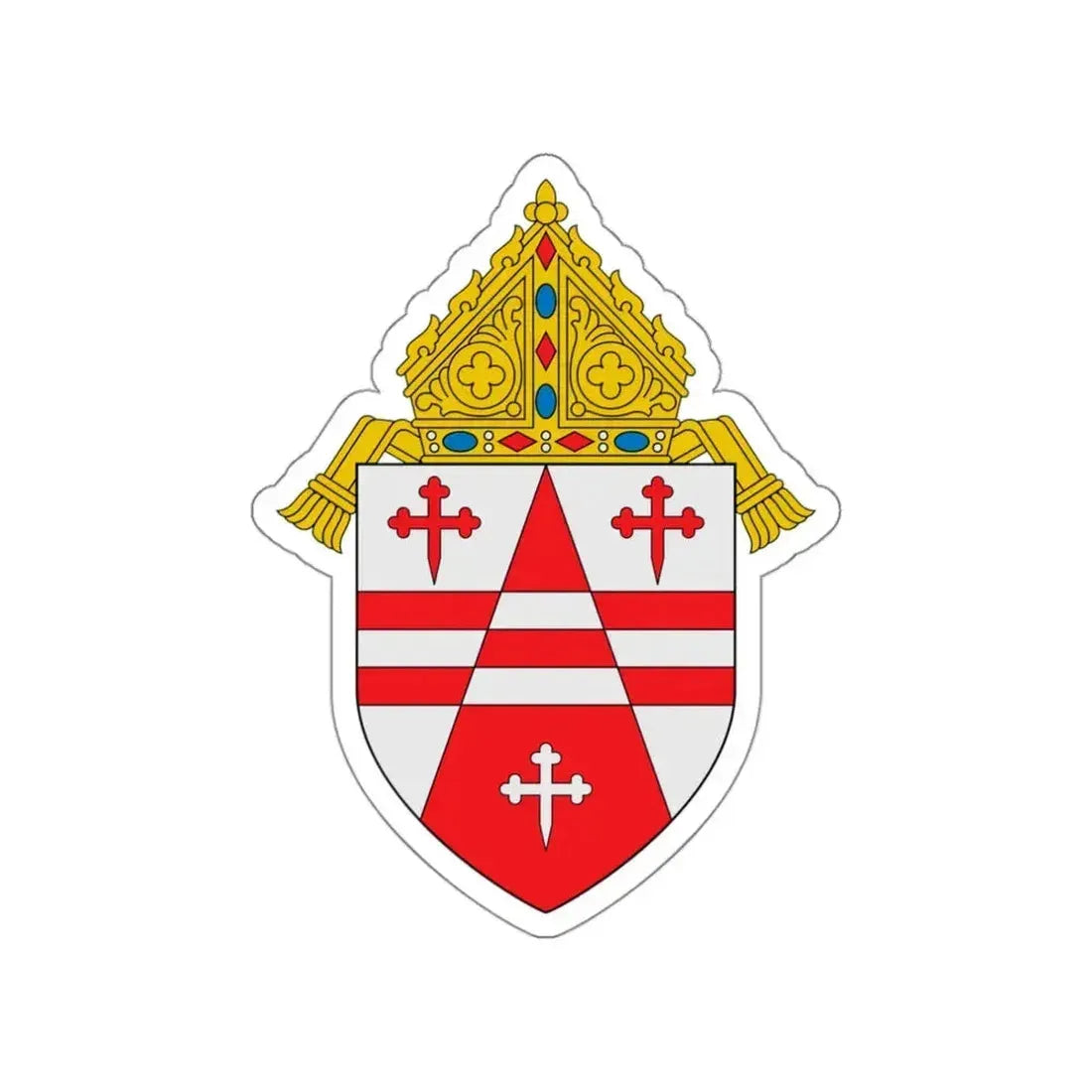 Archdiocese of Seattle - STICKER Vinyl Die-Cut Decal White Die-Cut 3 Inch - The Sticker Space