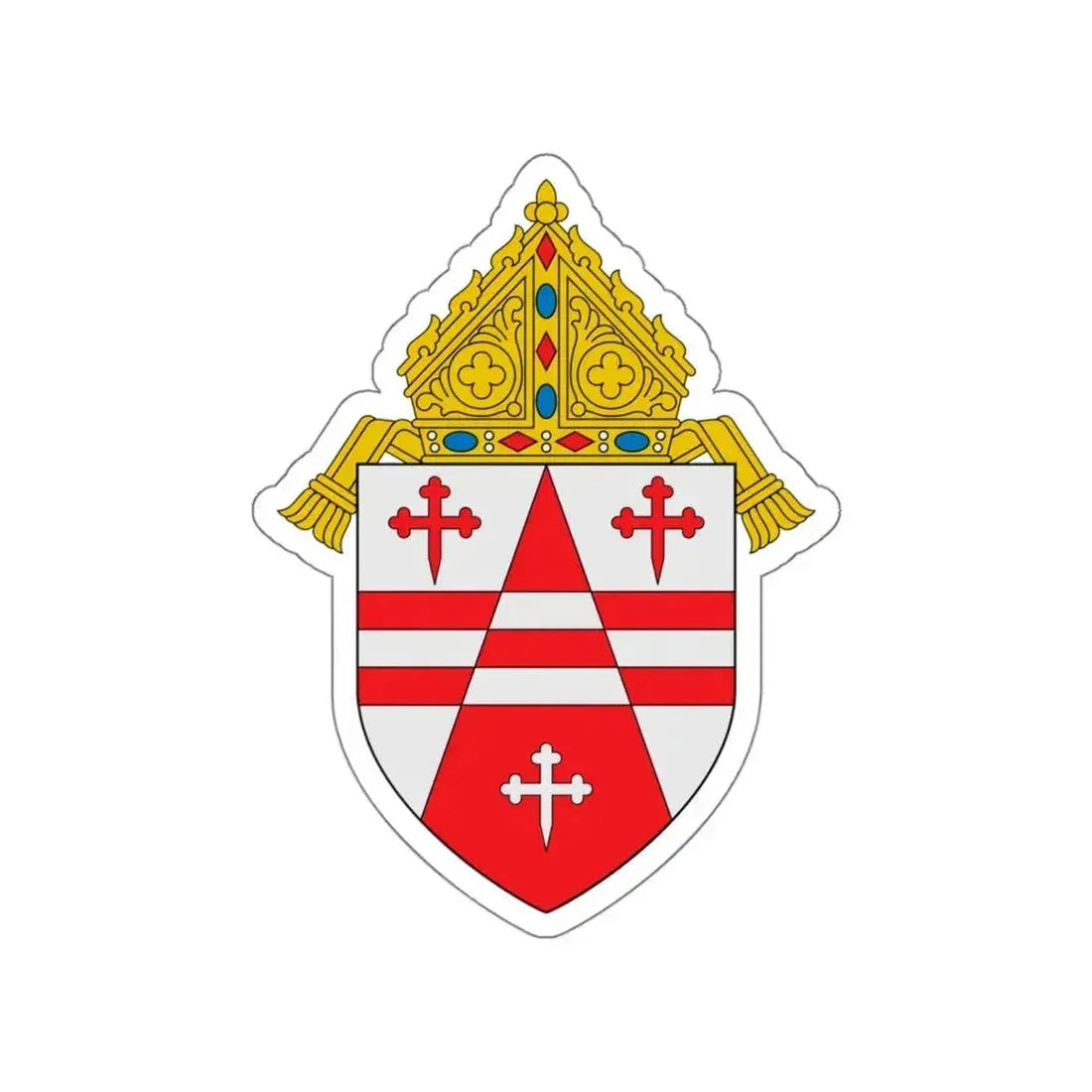 Archdiocese of Seattle - STICKER Vinyl Die-Cut Decal White Die-Cut 5 Inch - The Sticker Space