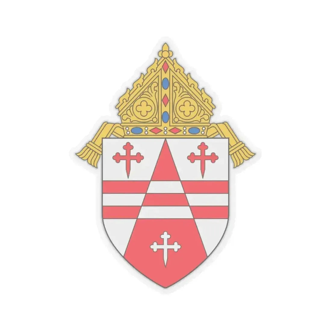 Archdiocese of Seattle - STICKER Vinyl Kiss-Cut Decal 2 Inch Transparent - The Sticker Space