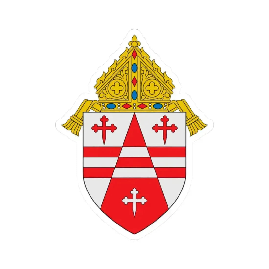 Archdiocese of Seattle - STICKER Vinyl Kiss-Cut Decal 2 Inch White - The Sticker Space