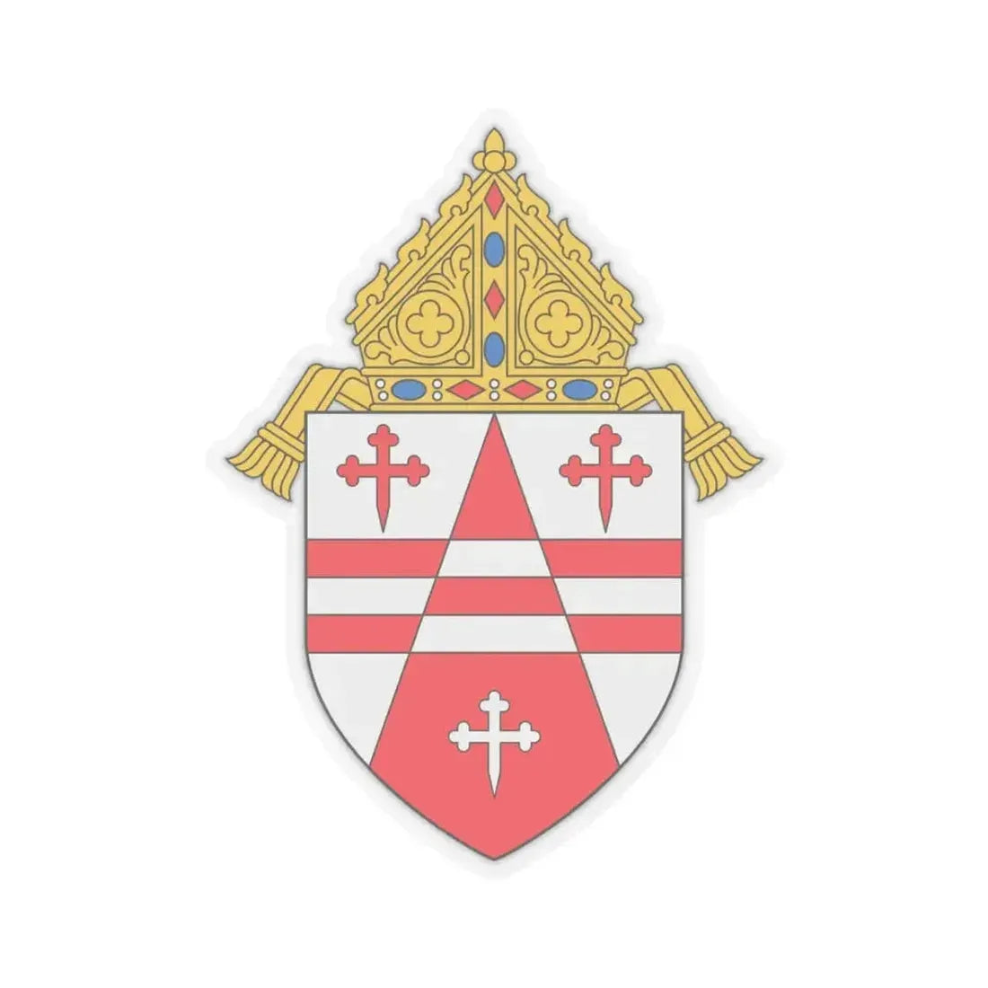Archdiocese of Seattle - STICKER Vinyl Kiss-Cut Decal 3 Inch Transparent - The Sticker Space