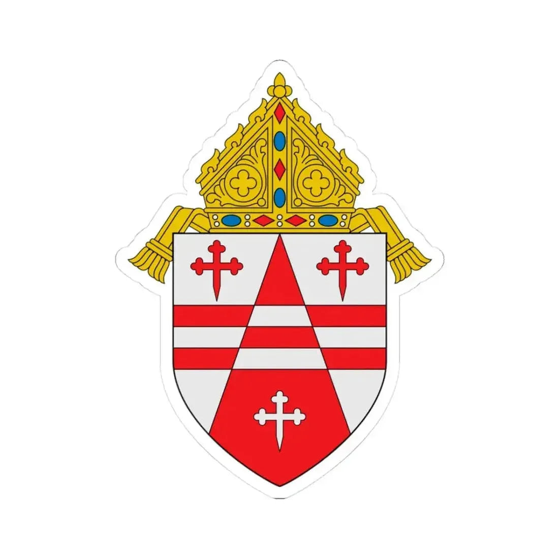 Archdiocese of Seattle - STICKER Vinyl Kiss-Cut Decal 3 Inch White - The Sticker Space