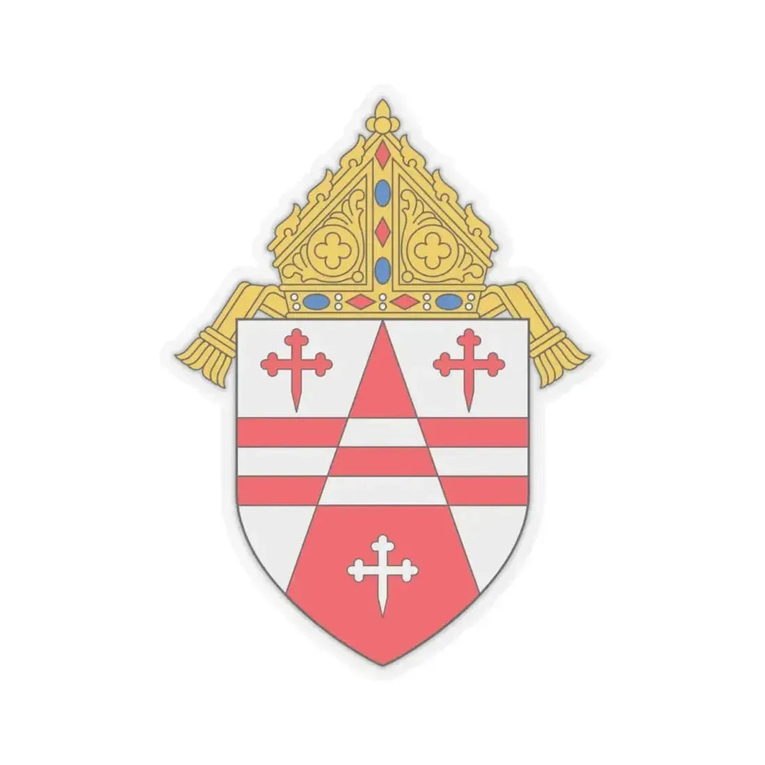 Archdiocese of Seattle - STICKER Vinyl Kiss-Cut Decal 4 Inch Transparent - The Sticker Space