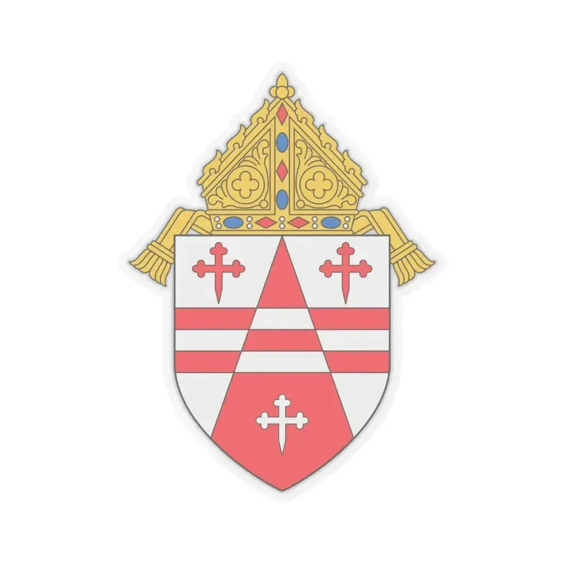 Archdiocese of Seattle - STICKER Vinyl Kiss-Cut Decal 6 Inch Transparent - The Sticker Space