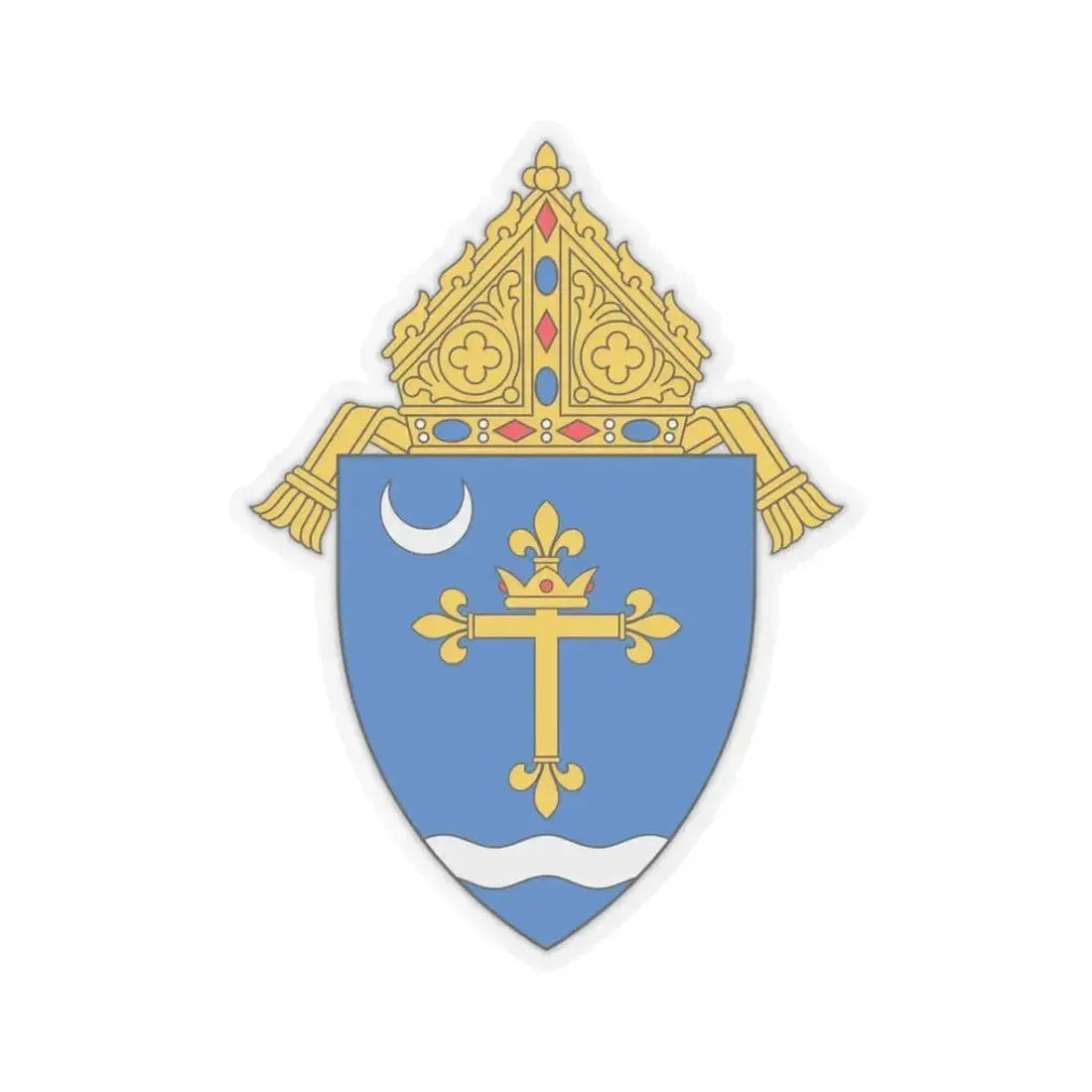 Archdiocese of St. Louis - STICKER Vinyl Kiss-Cut Decal 3 Inch Transparent - The Sticker Space