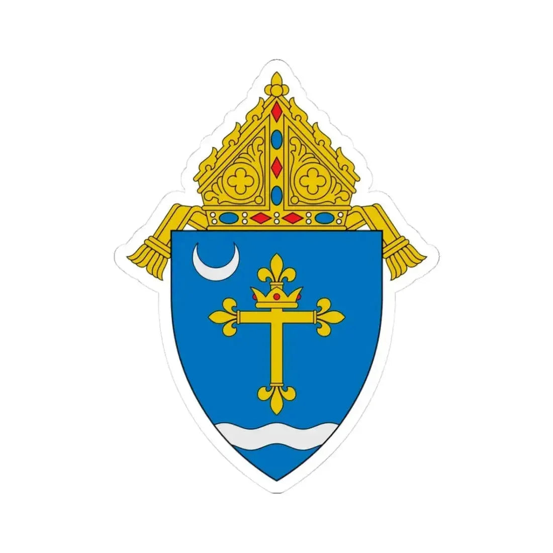 Archdiocese of St. Louis - STICKER Vinyl Kiss-Cut Decal 3 Inch White - The Sticker Space