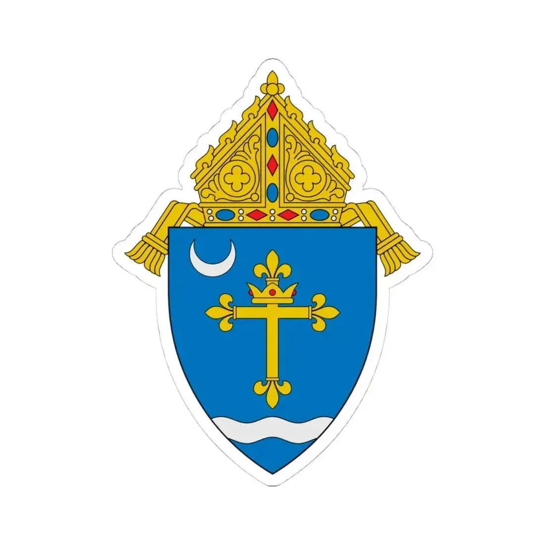Archdiocese of St. Louis - STICKER Vinyl Kiss-Cut Decal 4 Inch White - The Sticker Space