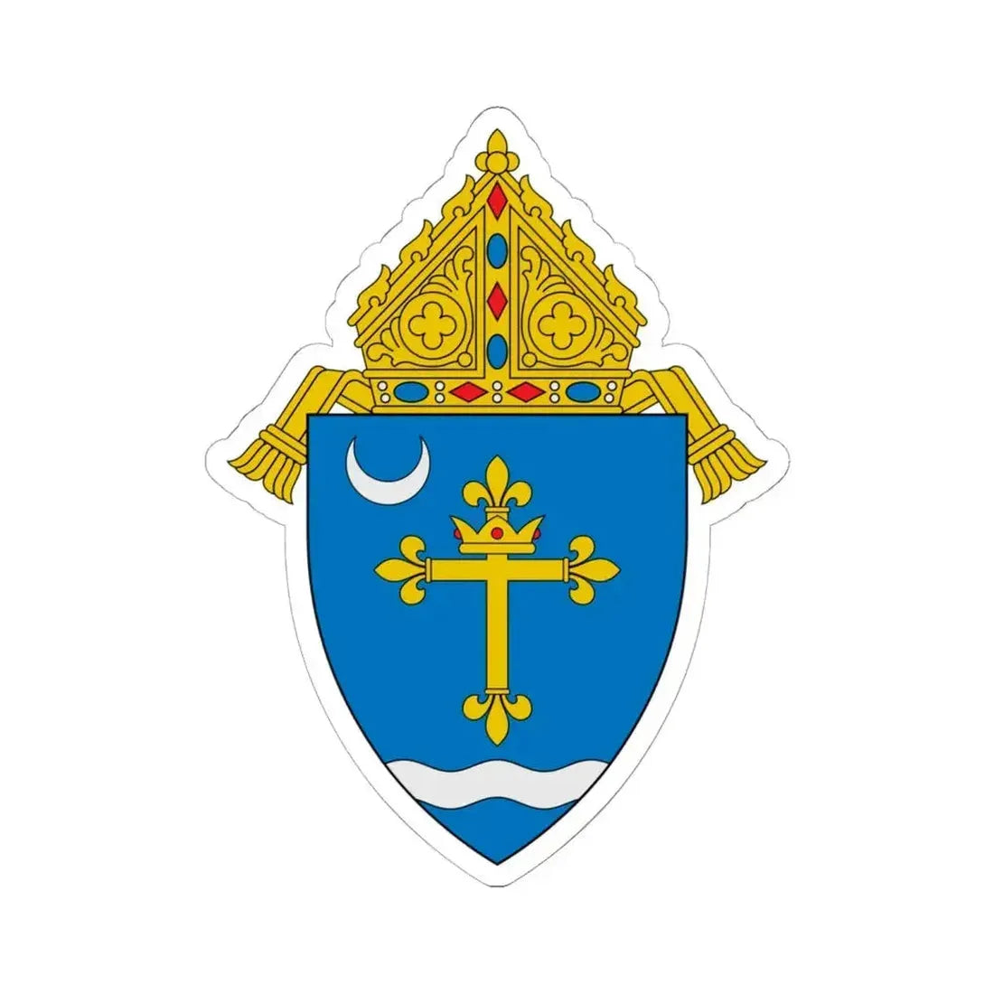Archdiocese of St. Louis - STICKER Vinyl Kiss-Cut Decal 6 Inch White - The Sticker Space