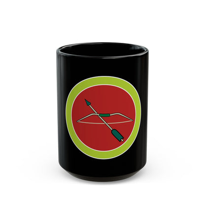 Archery (Boy Scout Merit Badge) Black Coffee Mug-15oz-The Sticker Space