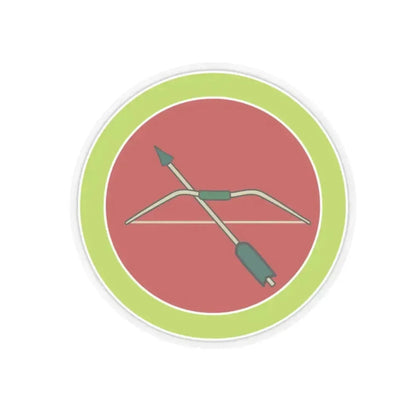 Archery (Boy Scout Merit Badge) STICKER Vinyl Kiss-Cut Decal 2 Inch Transparent - The Sticker Space