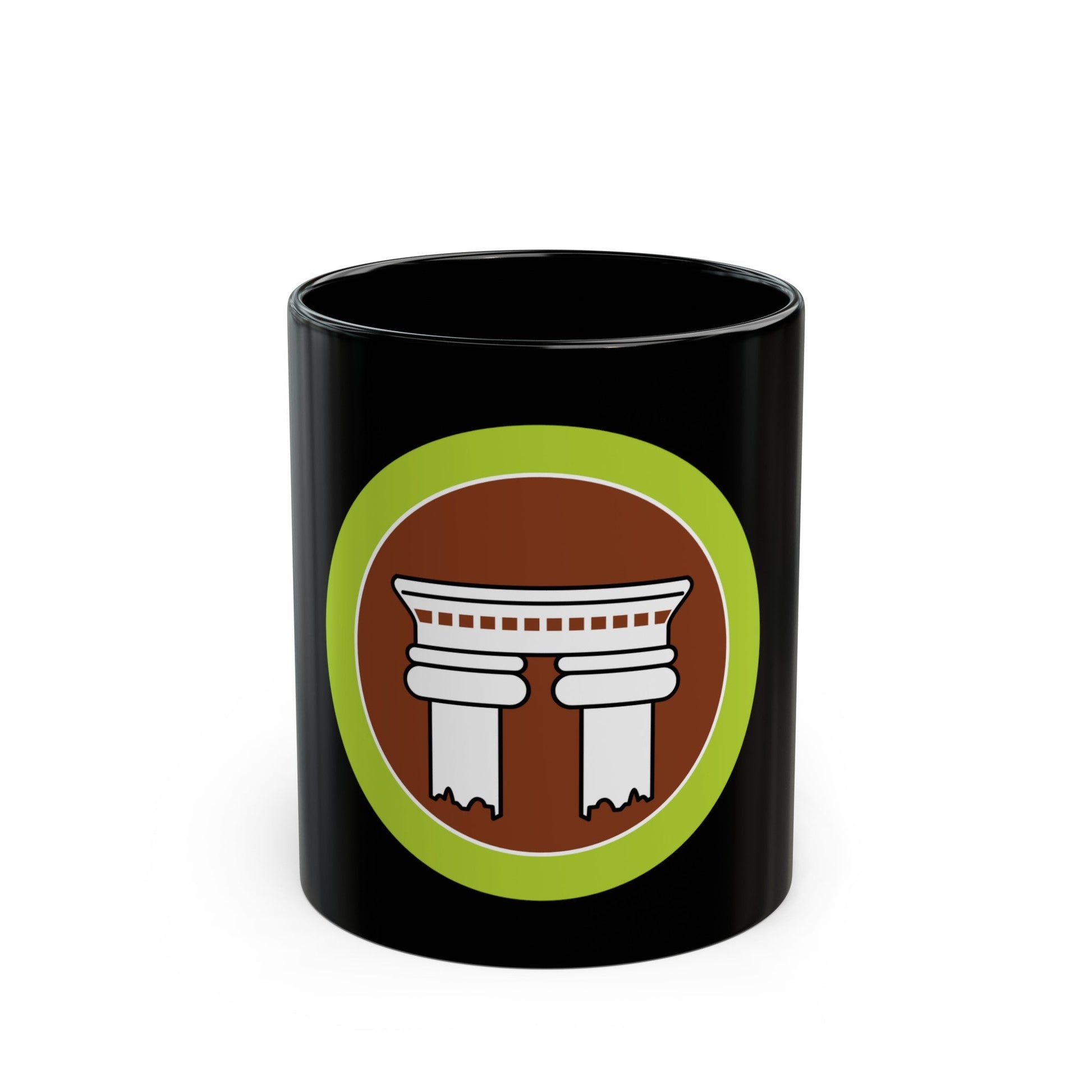 Architecture (Boy Scout Merit Badge) Black Coffee Mug-11oz-The Sticker Space