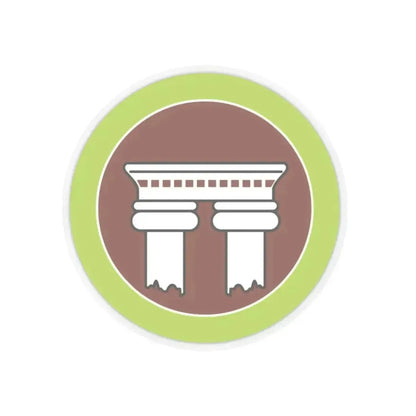 Architecture (Boy Scout Merit Badge) STICKER Vinyl Kiss-Cut Decal 2 Inch Transparent - The Sticker Space