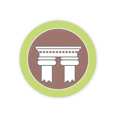 Architecture (Boy Scout Merit Badge) STICKER Vinyl Kiss-Cut Decal 3 Inch Transparent - The Sticker Space