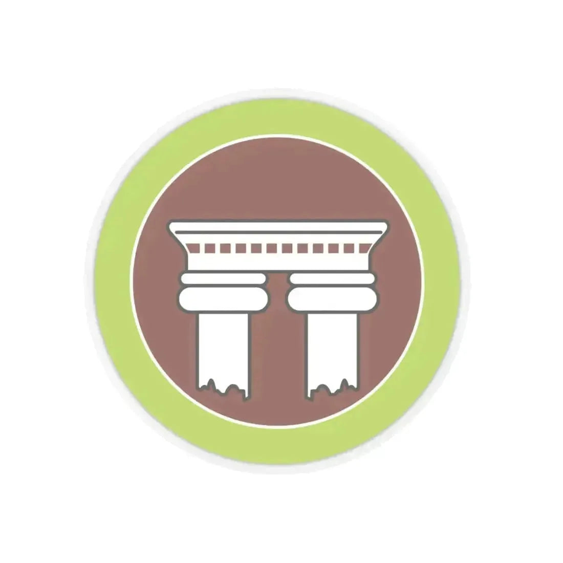 Architecture (Boy Scout Merit Badge) STICKER Vinyl Kiss-Cut Decal 4 Inch Transparent - The Sticker Space