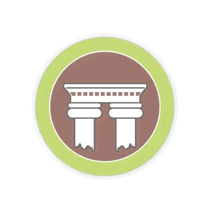 Architecture (Boy Scout Merit Badge) STICKER Vinyl Kiss-Cut Decal 4 Inch Transparent - The Sticker Space