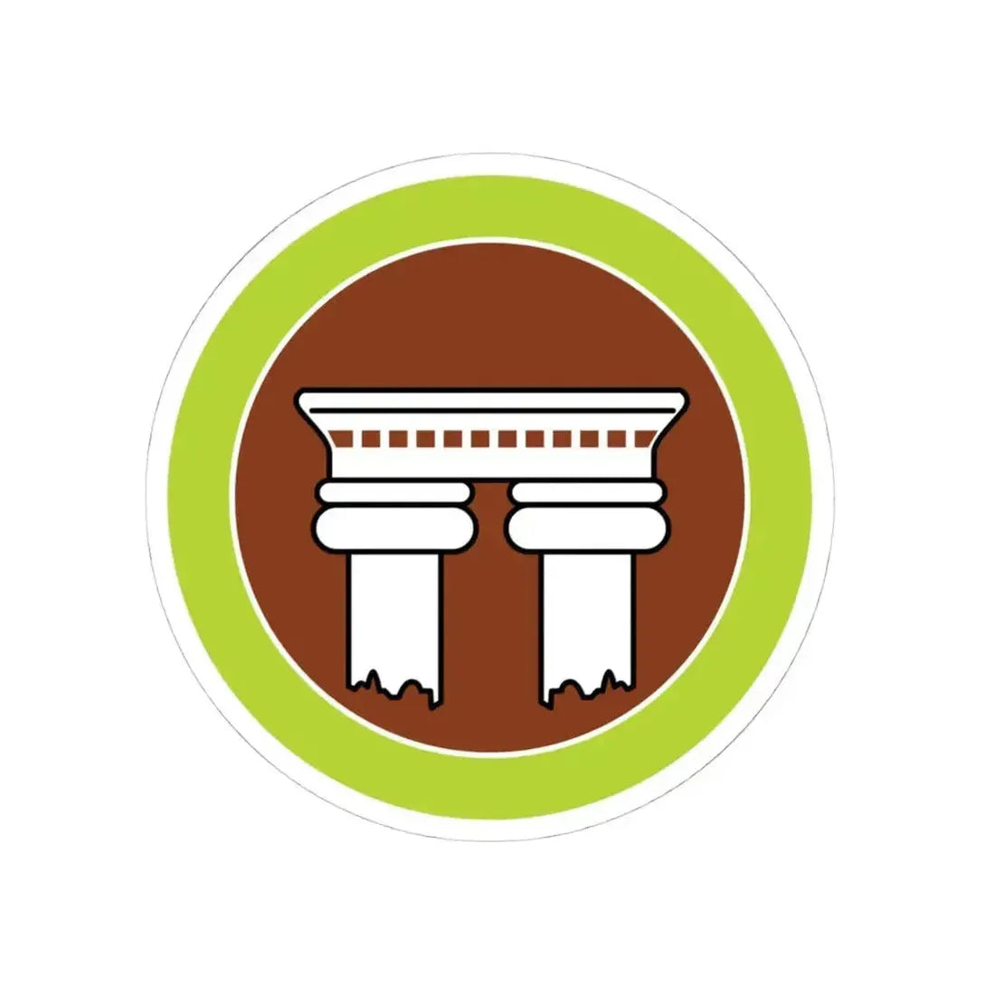 Architecture (Boy Scout Merit Badge) STICKER Vinyl Kiss-Cut Decal 4 Inch White - The Sticker Space