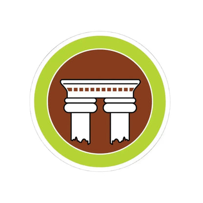 Architecture (Boy Scout Merit Badge) STICKER Vinyl Kiss-Cut Decal 4 Inch White - The Sticker Space