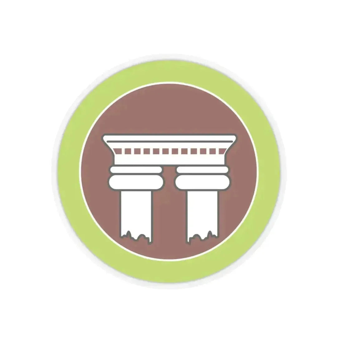 Architecture (Boy Scout Merit Badge) STICKER Vinyl Kiss-Cut Decal 6 Inch Transparent - The Sticker Space