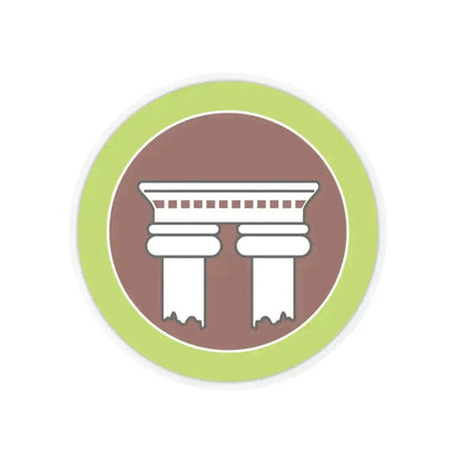 Architecture (Boy Scout Merit Badge) STICKER Vinyl Kiss-Cut Decal 6 Inch Transparent - The Sticker Space