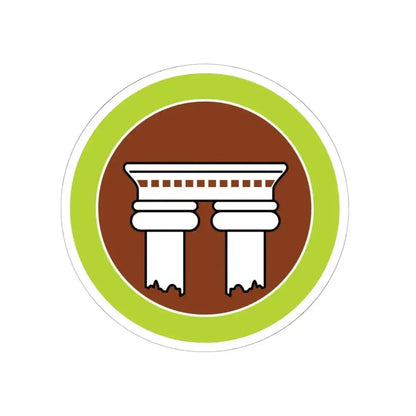 Architecture (Boy Scout Merit Badge) STICKER Vinyl Kiss-Cut Decal 6 Inch White - The Sticker Space