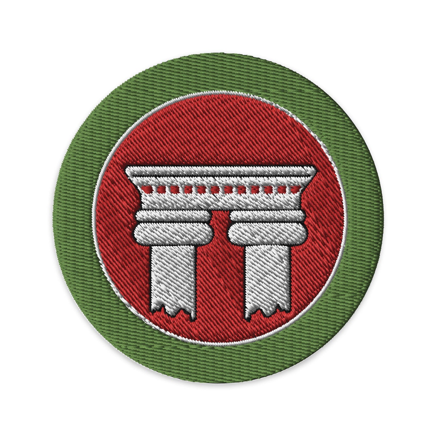 Architecture (Boy Scouts Merit Badge) Embroidered Patch-Black-The Sticker Space