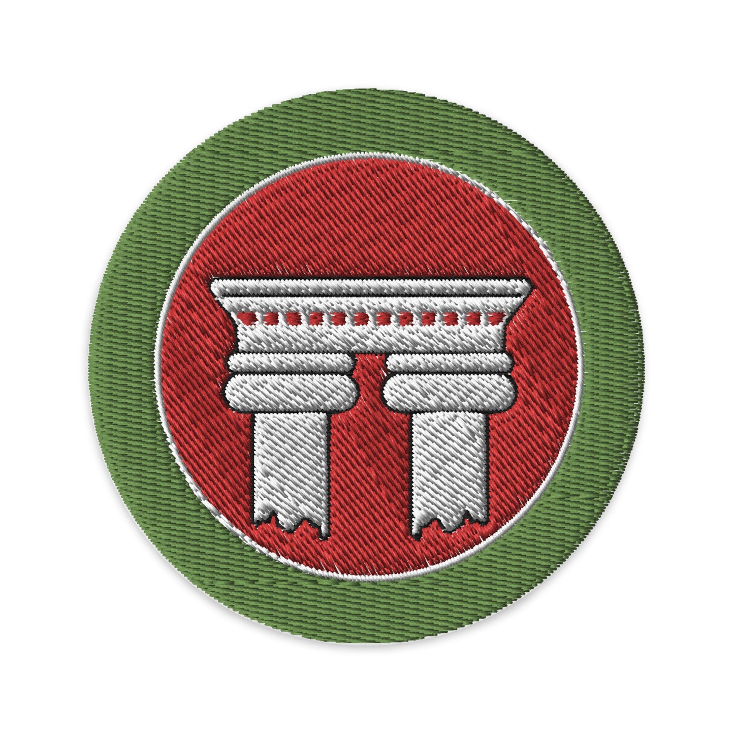 Architecture (Boy Scouts Merit Badge) Embroidered Patch-White-The Sticker Space