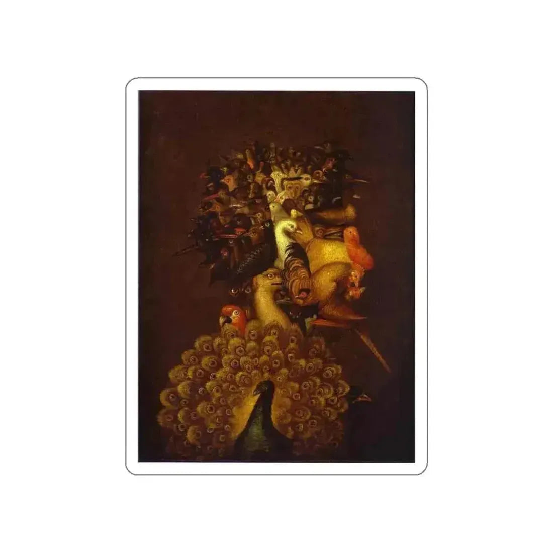 ARCIMBOLDO, Giuseppe - 5 (Artwork) STICKER Vinyl Die-Cut Decal White Die-Cut 3 Inch - The Sticker Space
