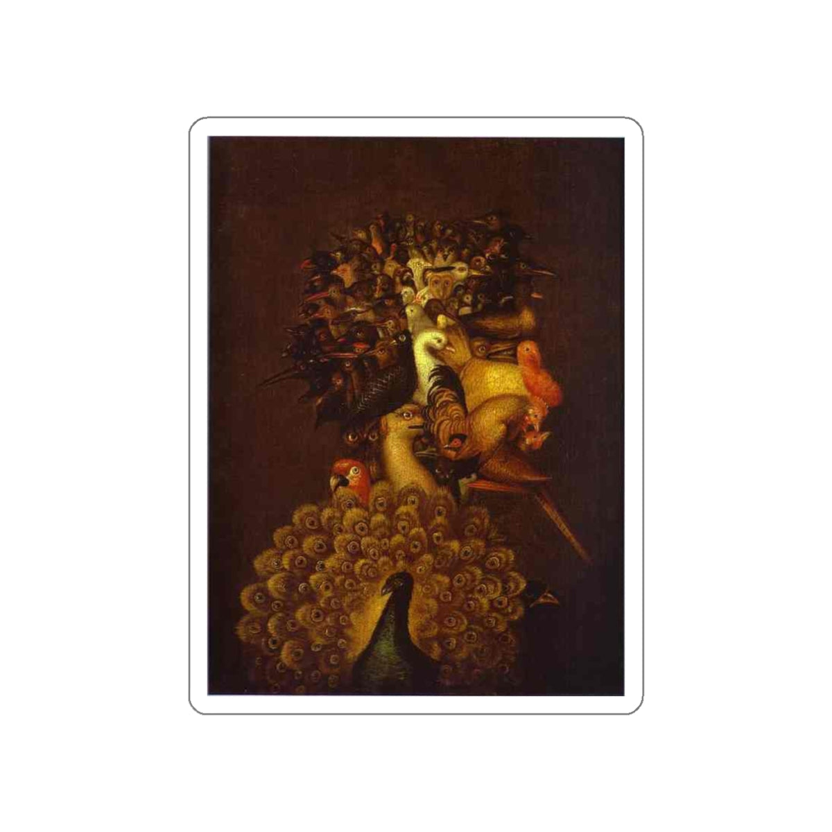 ARCIMBOLDO, Giuseppe - 5 (Artwork) STICKER Vinyl Die-Cut Decal-White-The Sticker Space