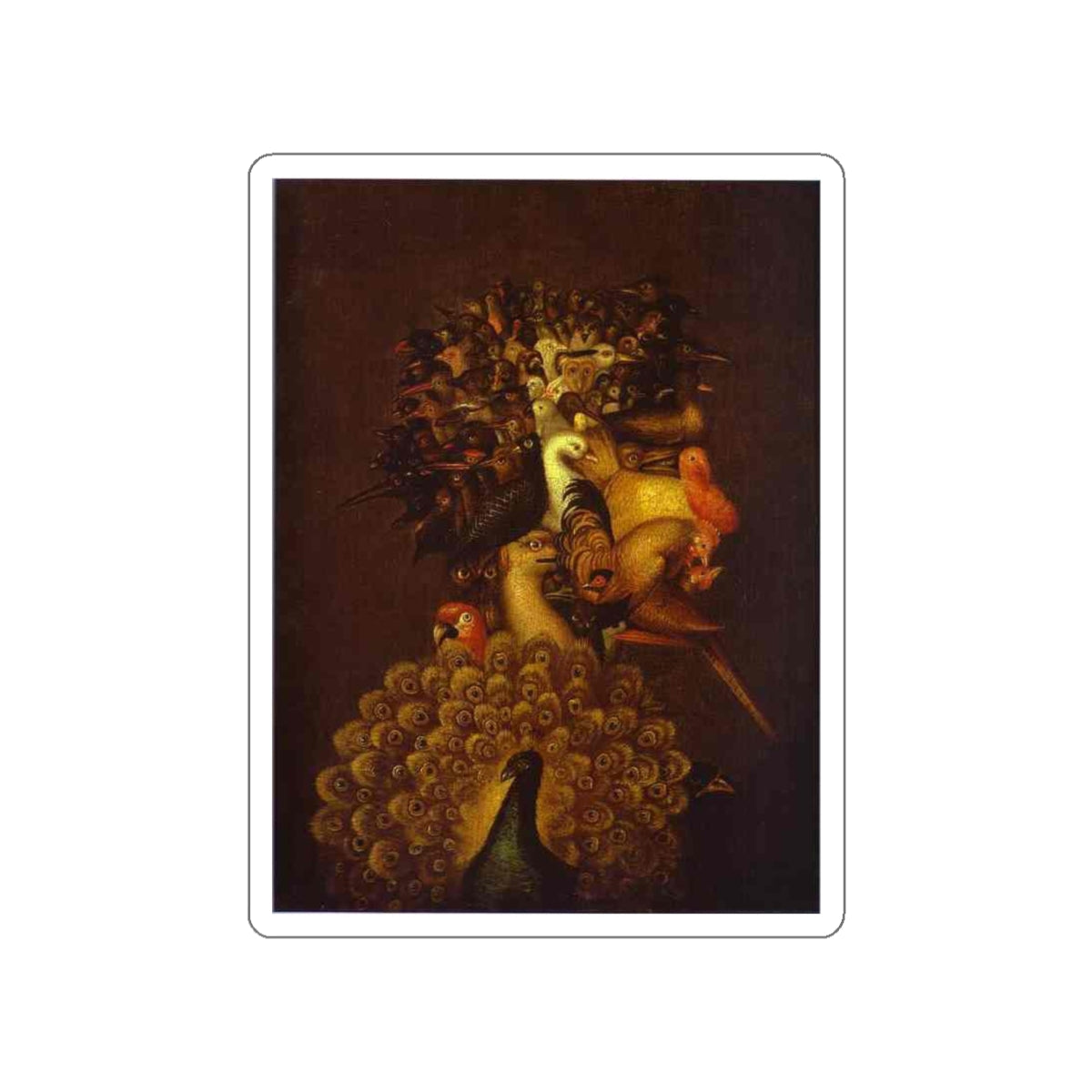 ARCIMBOLDO, Giuseppe - 5 (Artwork) STICKER Vinyl Die-Cut Decal-White-The Sticker Space