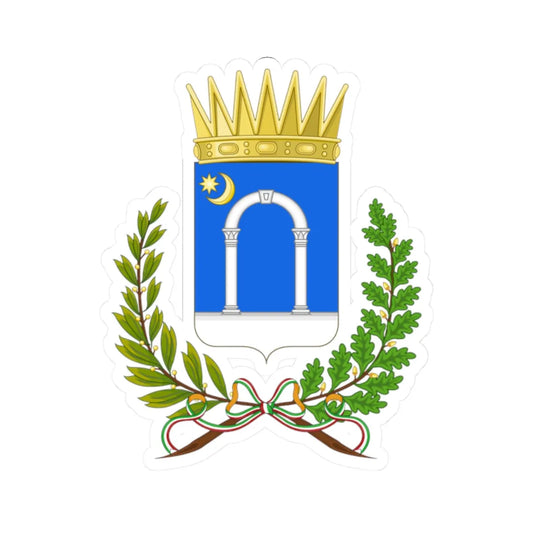 Arcola-Stemma (Italy) (Coat of Arms) STICKER Vinyl Kiss-Cut Decal 2 Inch White - The Sticker Space