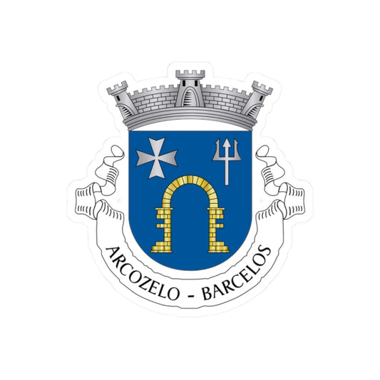 Arcozelo - Barcelos (Portugal) (Coat of Arms) STICKER Vinyl Kiss-Cut Decal 2 Inch White - The Sticker Space