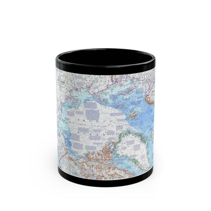 Arctic Ocean (1971) (Map) Black Coffee Mug-11oz-The Sticker Space