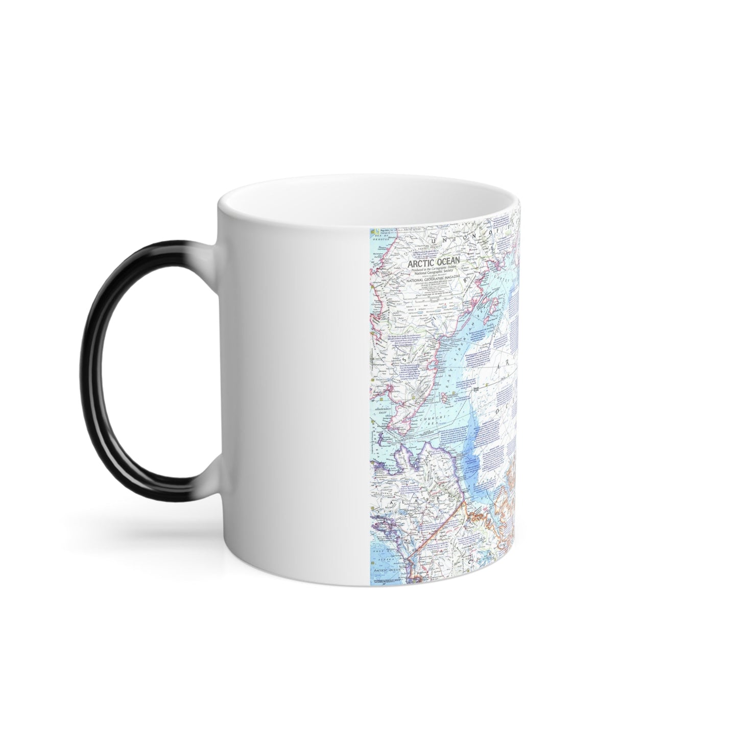 Arctic Ocean (1971) (Map) Color Changing Mug 11oz-11oz-The Sticker Space