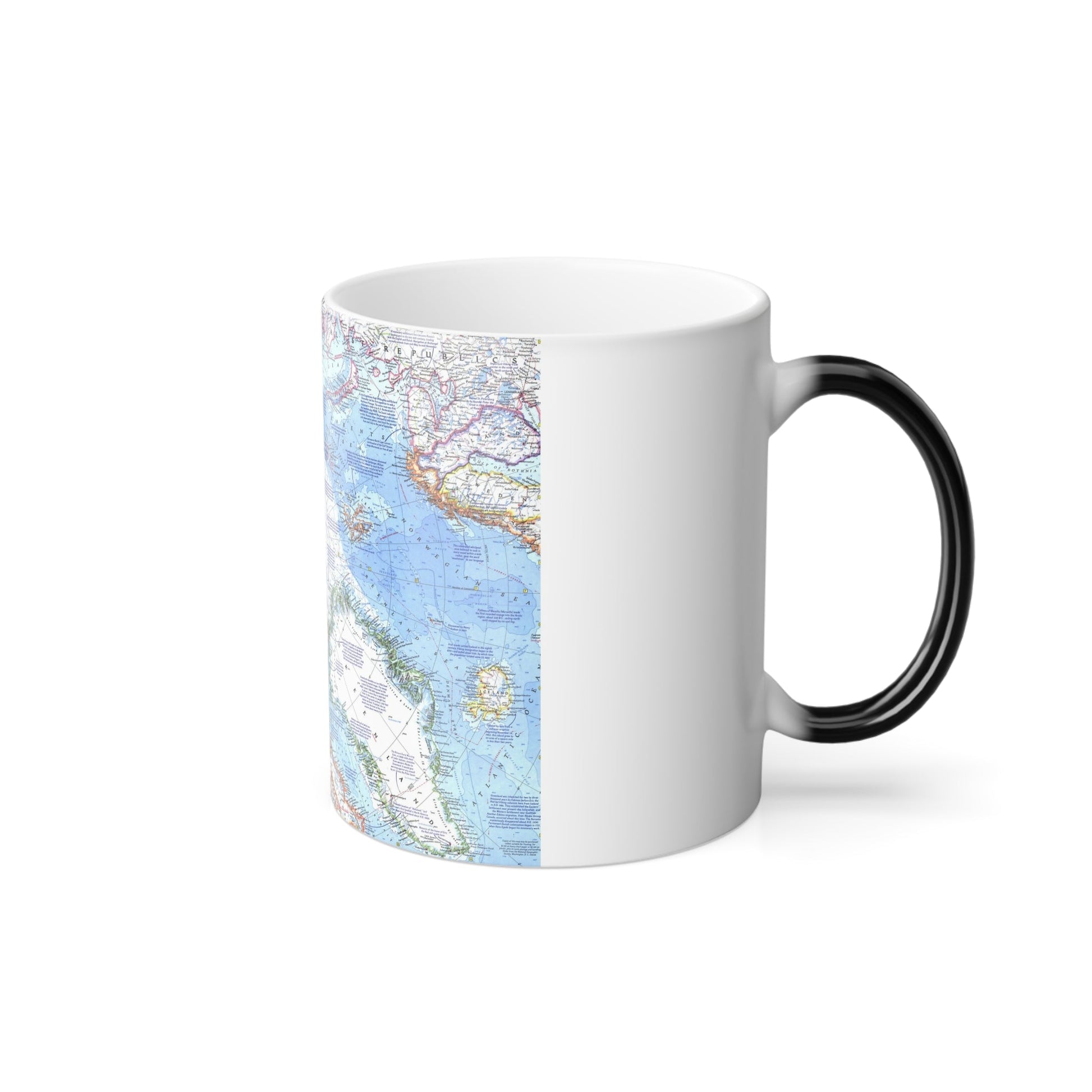 Arctic Ocean (1971) (Map) Color Changing Mug 11oz-11oz-The Sticker Space