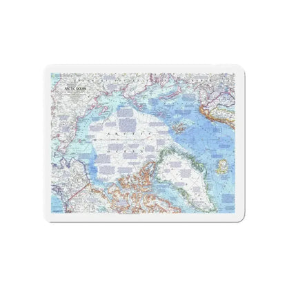 Arctic Ocean (1971) (Map) Refrigerator Magnet - The Sticker Space