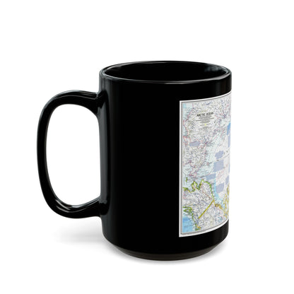 Arctic Ocean (1983) (Map) Black Coffee Mug-The Sticker Space