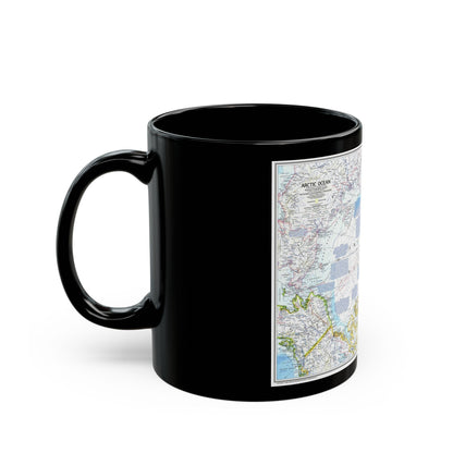 Arctic Ocean (1983) (Map) Black Coffee Mug-The Sticker Space