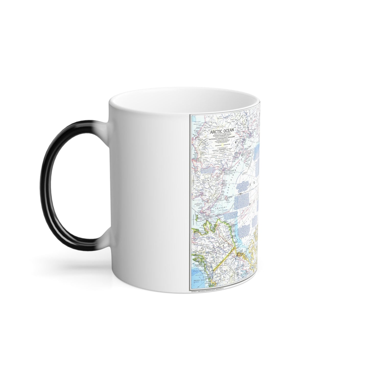 Arctic Ocean (1983) (Map) Color Changing Mug 11oz-11oz-The Sticker Space