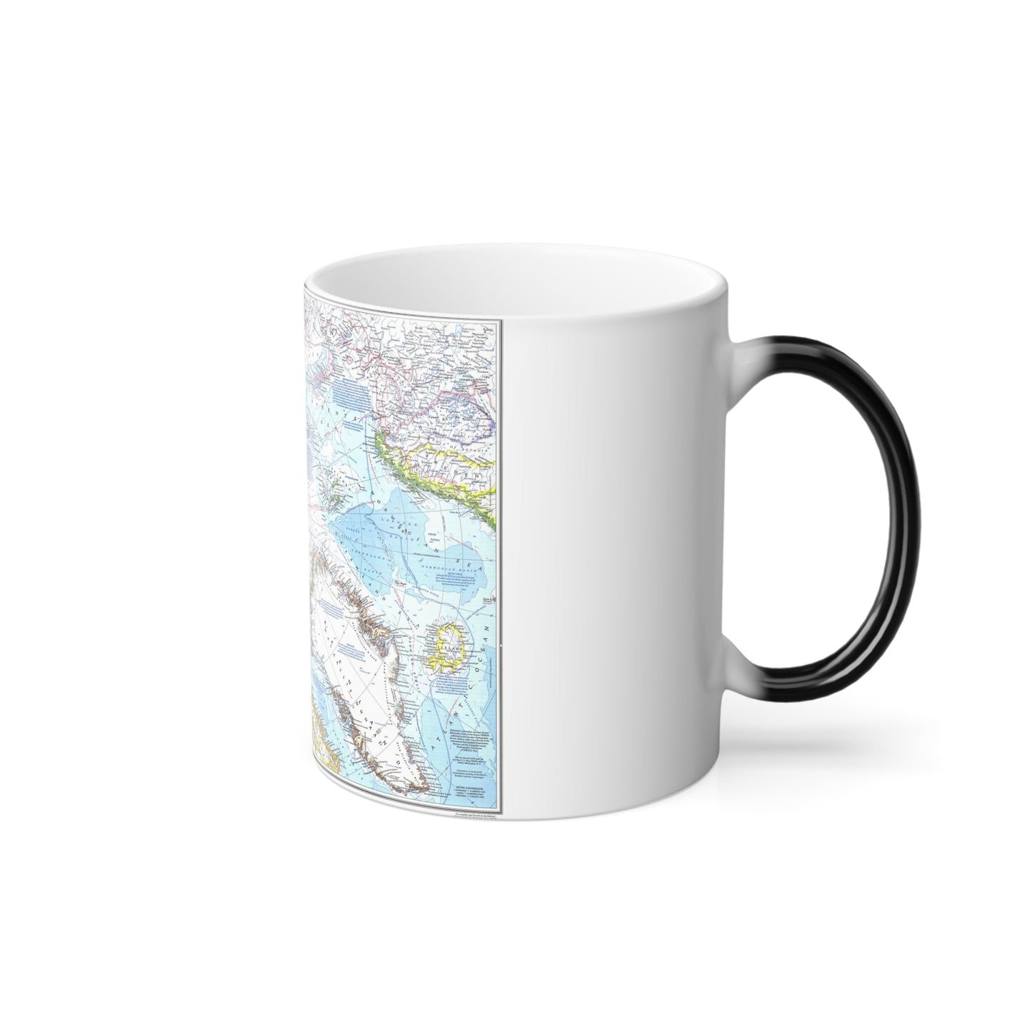 Arctic Ocean (1983) (Map) Color Changing Mug 11oz-11oz-The Sticker Space