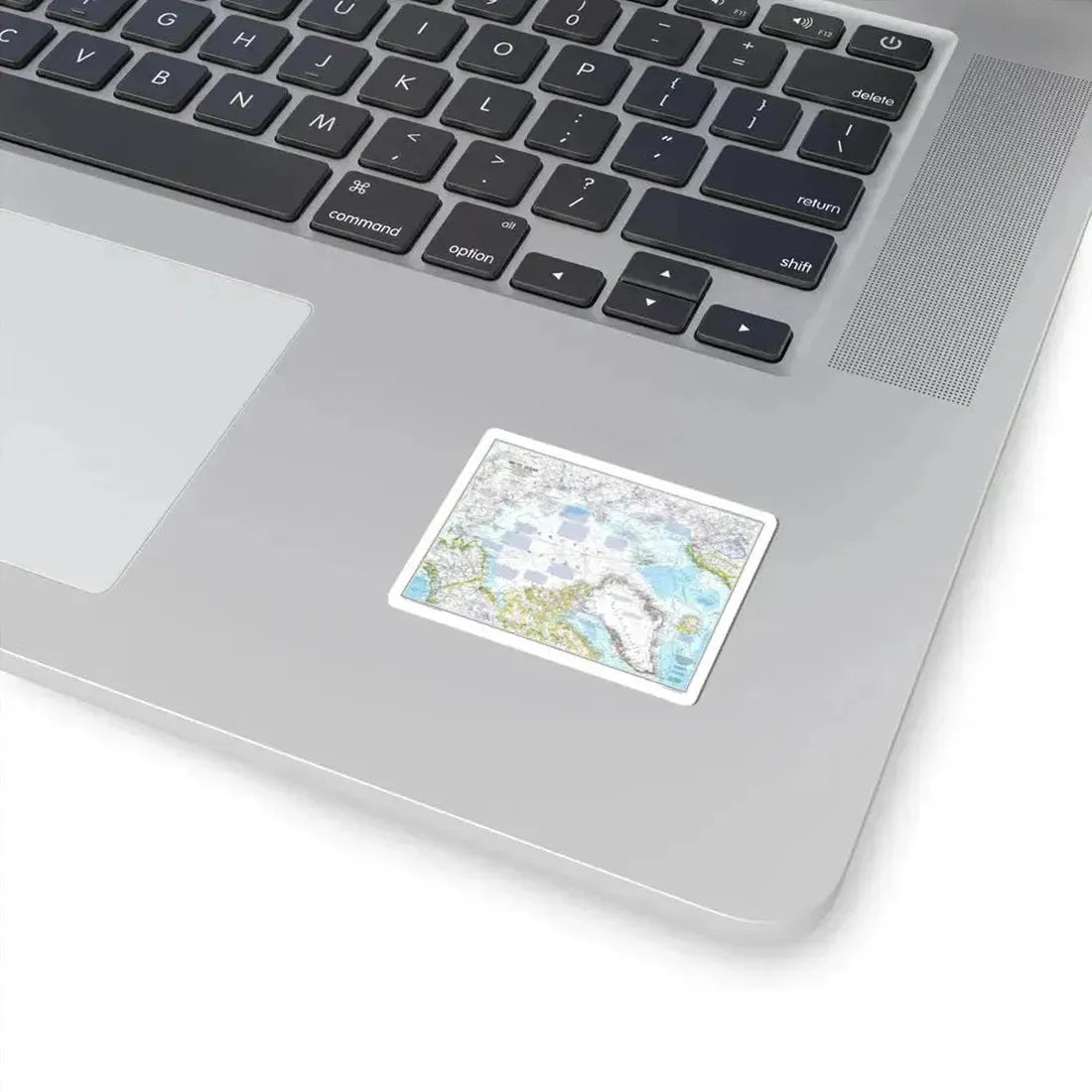 Arctic Ocean (1983) (Map) STICKER Vinyl Kiss-Cut Decal - The Sticker Space