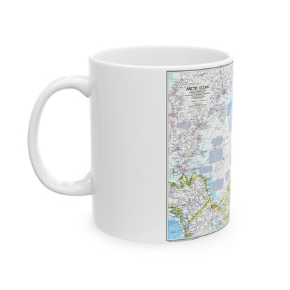 Arctic Ocean (1983) (Map) White Coffee Mug-The Sticker Space