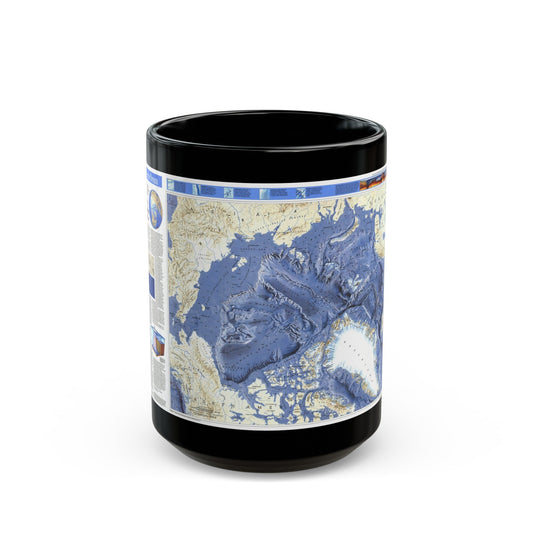 Arctic Ocean (1990) (Map) Black Coffee Mug-15oz-The Sticker Space