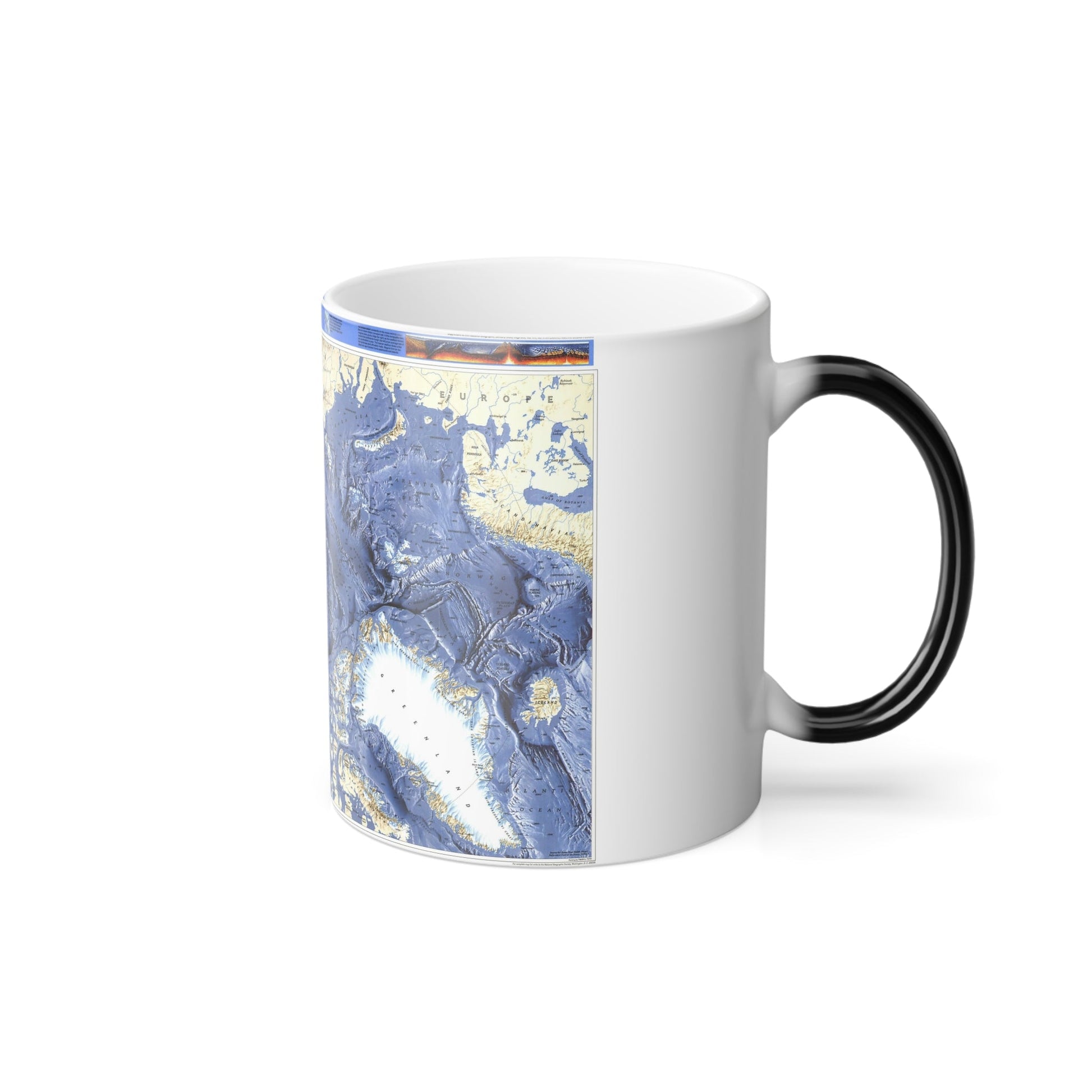 Arctic Ocean (1990) (Map) Color Changing Mug 11oz-11oz-The Sticker Space