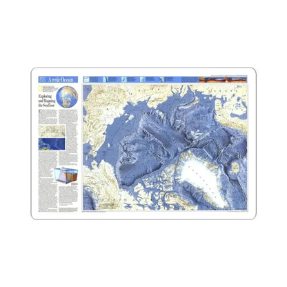 Arctic Ocean (1990) (Map) STICKER Vinyl Kiss-Cut Decal 3 Inch White - The Sticker Space