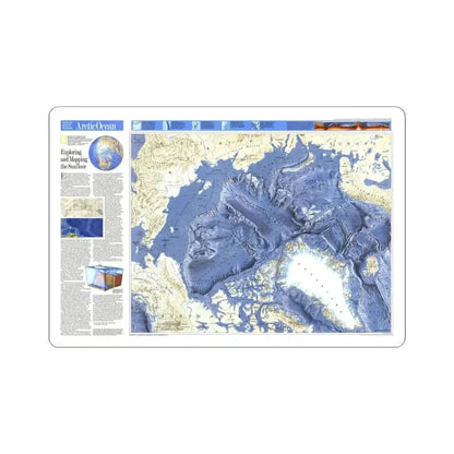 Arctic Ocean (1990) (Map) STICKER Vinyl Kiss-Cut Decal 4 Inch White - The Sticker Space