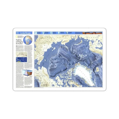 Arctic Ocean (1990) (Map) STICKER Vinyl Kiss-Cut Decal 6 Inch White - The Sticker Space