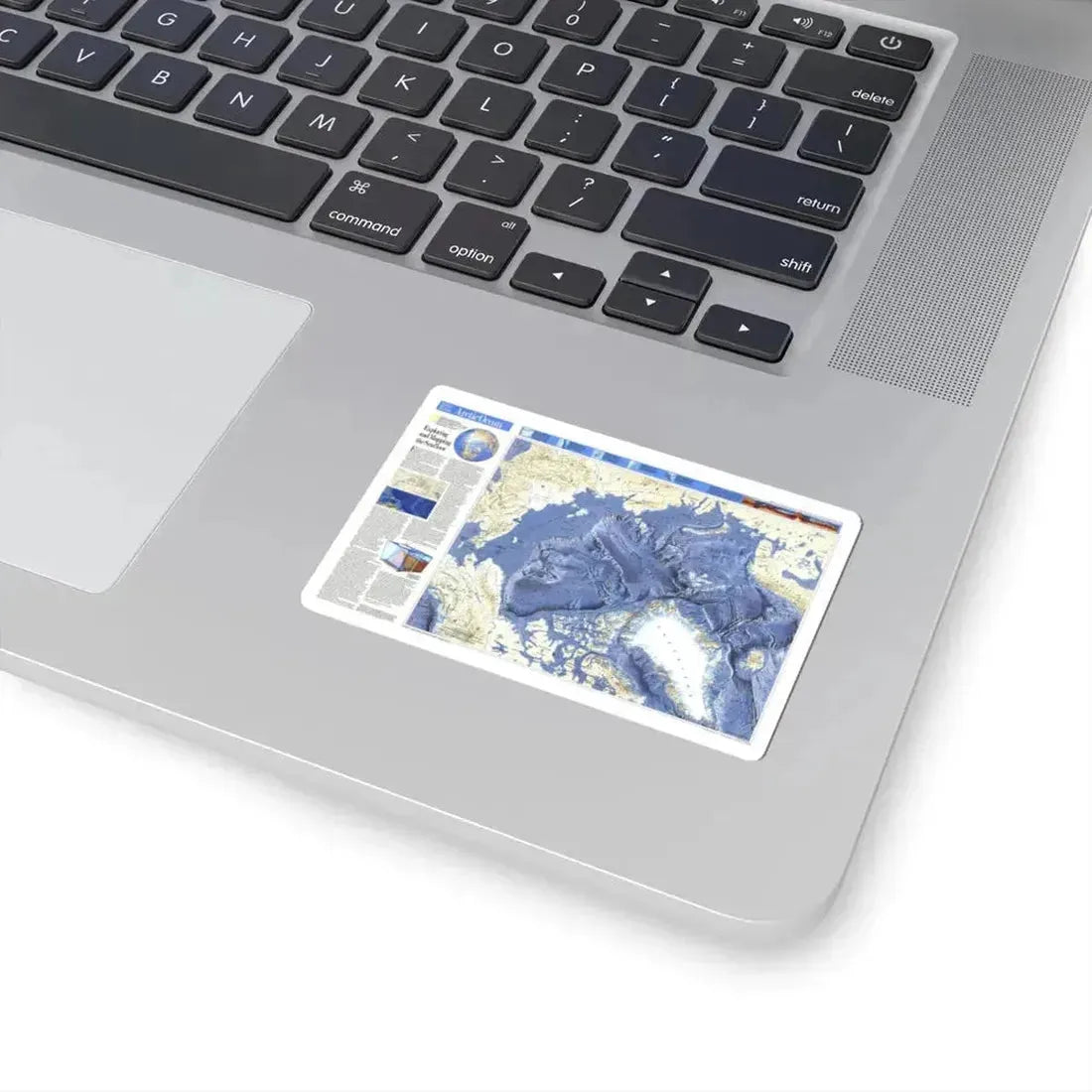 Arctic Ocean (1990) (Map) STICKER Vinyl Kiss-Cut Decal - The Sticker Space